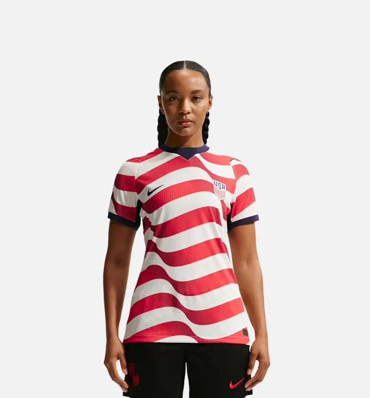 USMNT 2026/27 Match Home Aero Fit Soccer Authentic Womens Jersey - Sail/Midnight Navy/Midnight Navy made by Nike