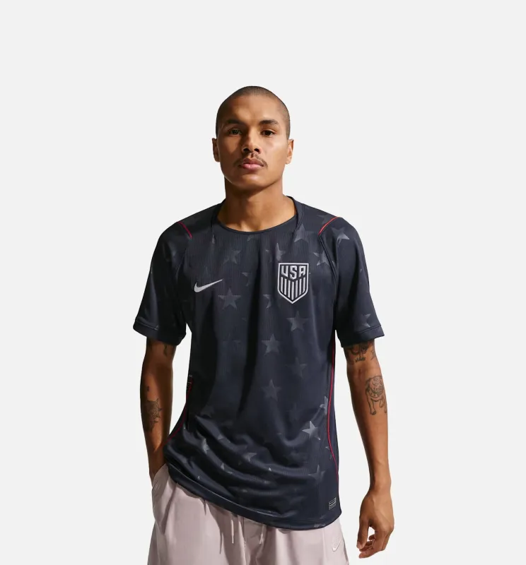 USMNT 2026 Stadium Away Dri Fit Soccer Replica Mens Jersey -  Dark Obsidian/University Red/Pure Platinum made by Nike