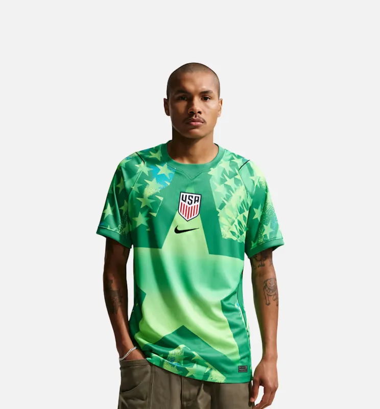 USMNT 2026 Dri-Fit Stadium Goalkeeper Soccer Replica Mens Jersey - Stadium Green/Black made by Nike
