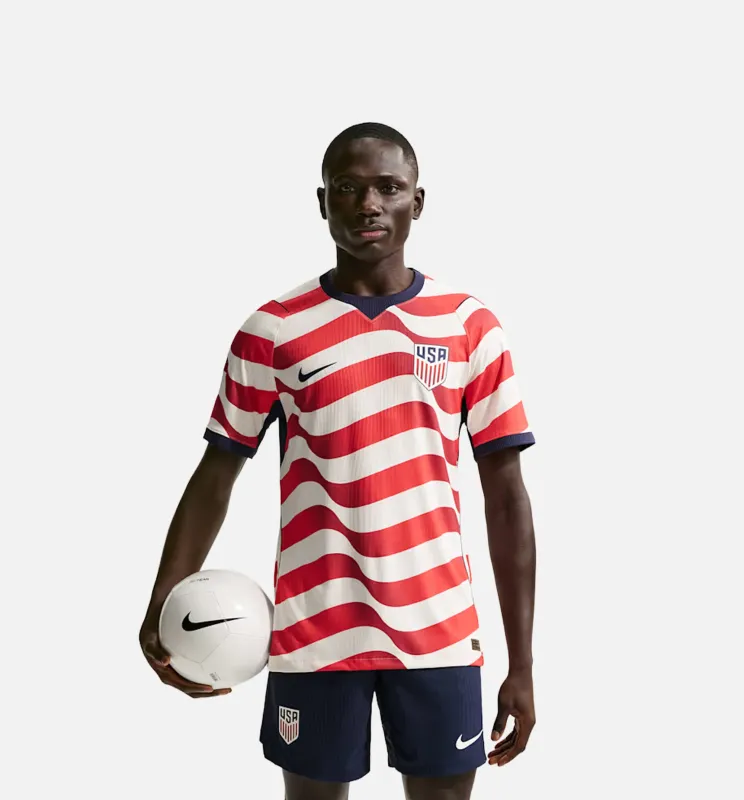 USMNT 2026 Match Home Aero Fit Soccer Authentic Mens Jersey - Sail/Midnight Navy/Midnight Navy made by Nike