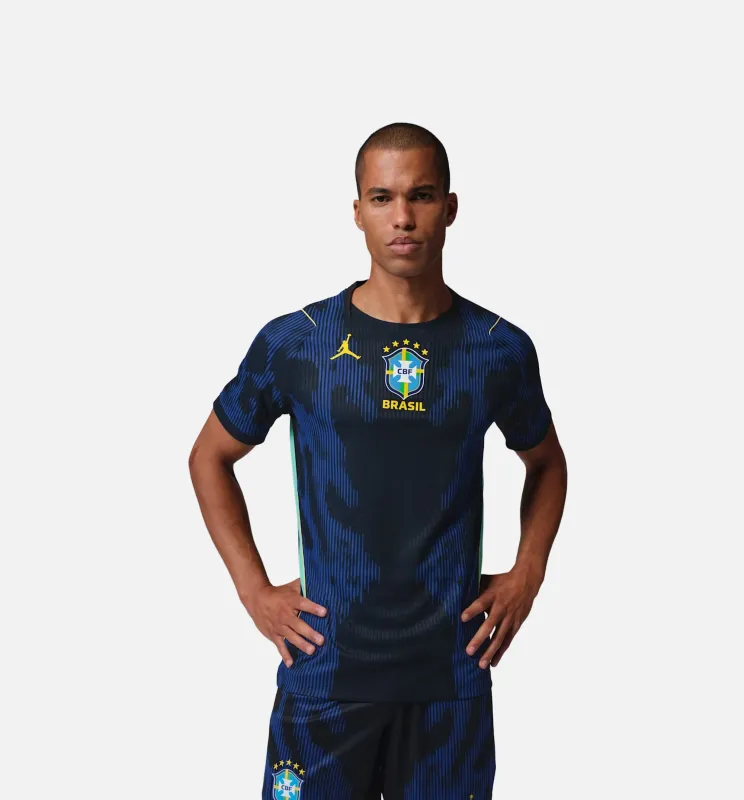 Brazil 2026 Match Away Aero Fit Soccer Authentic Mens Jersey - Old Royal/Black made by Nike