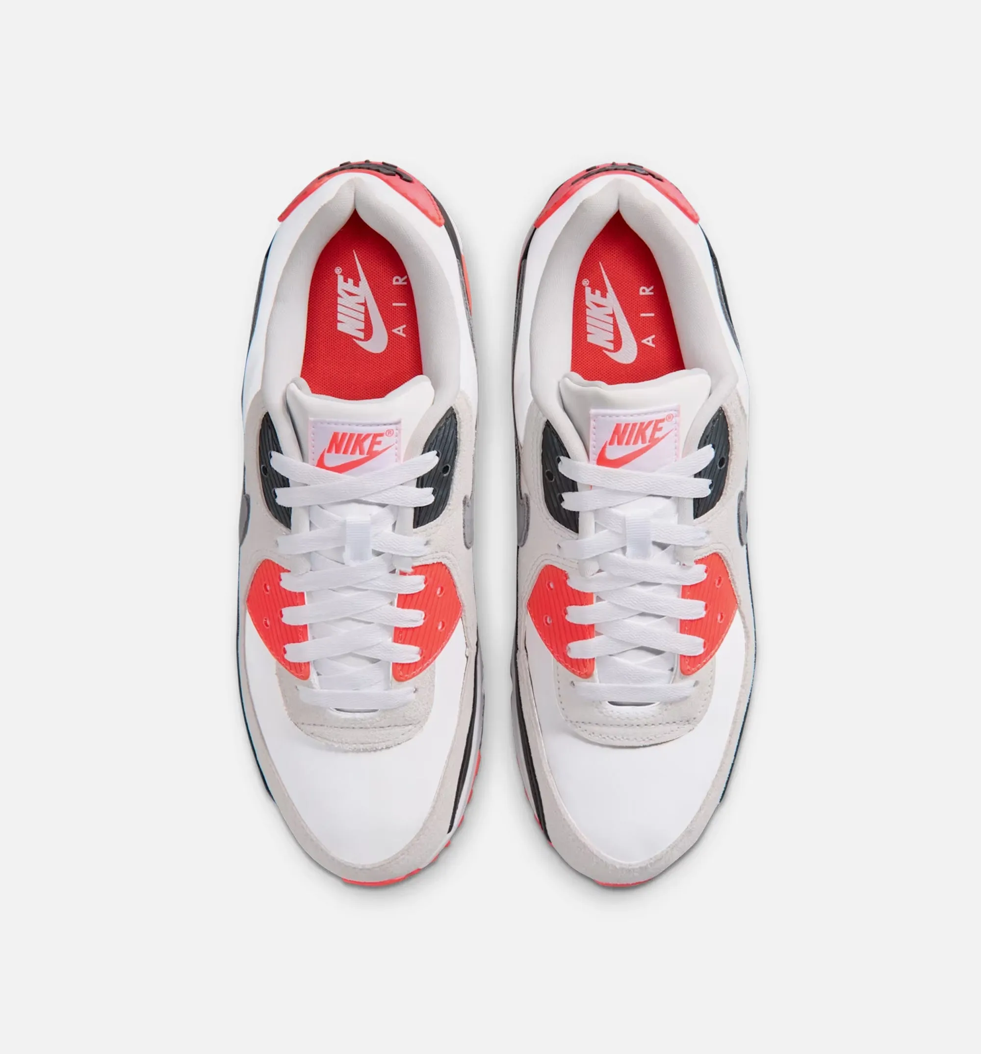 Air Max 90 Infrared 3M Mens Lifestyle Shoe - White/Cement Grey/Infrared/Black sold by Nice Kicks Retail product image thumbnail 5