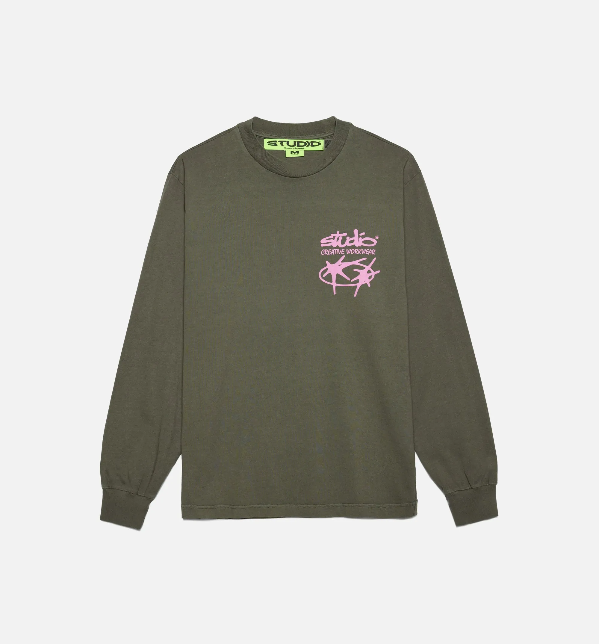 Studio Flora Mens Long Sleeve Shirt - Olive sold by Nice Kicks Retail