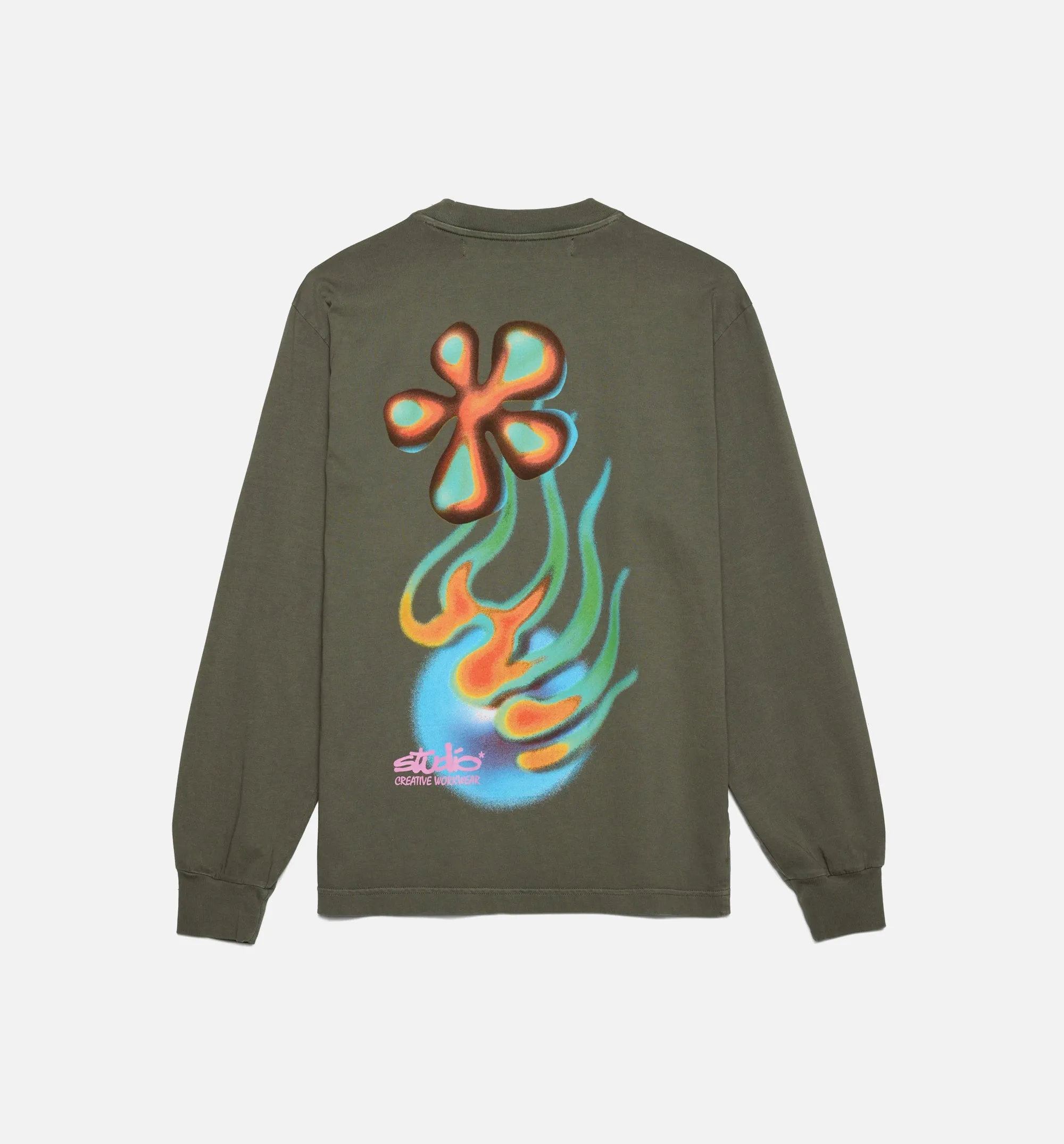Studio Flora Mens Long Sleeve Shirt - Olive sold by Nice Kicks Retail product image thumbnail 2