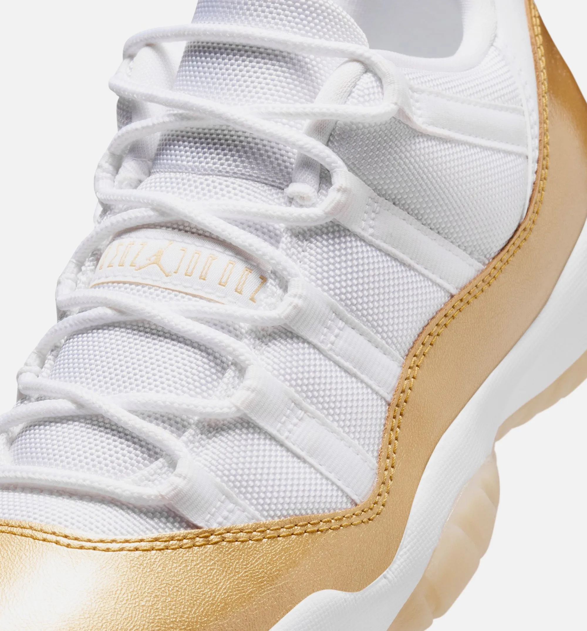 Air Jordan 11 Retro Low Mothers Day Womens Lifestyle Shoe - White/Metallic Gold/Team Gold Free Shipping sold by Nice Kicks Retail product image thumbnail 3