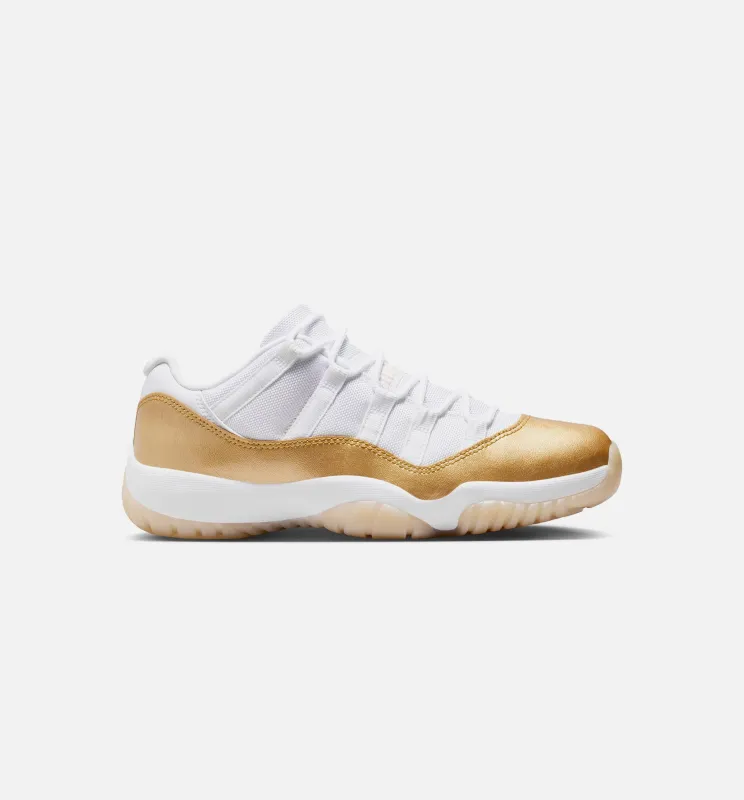 Air Jordan 11 Retro Low Mothers Day Womens Lifestyle Shoe - White/Metallic Gold/Team Gold Free Shipping made by Jordan