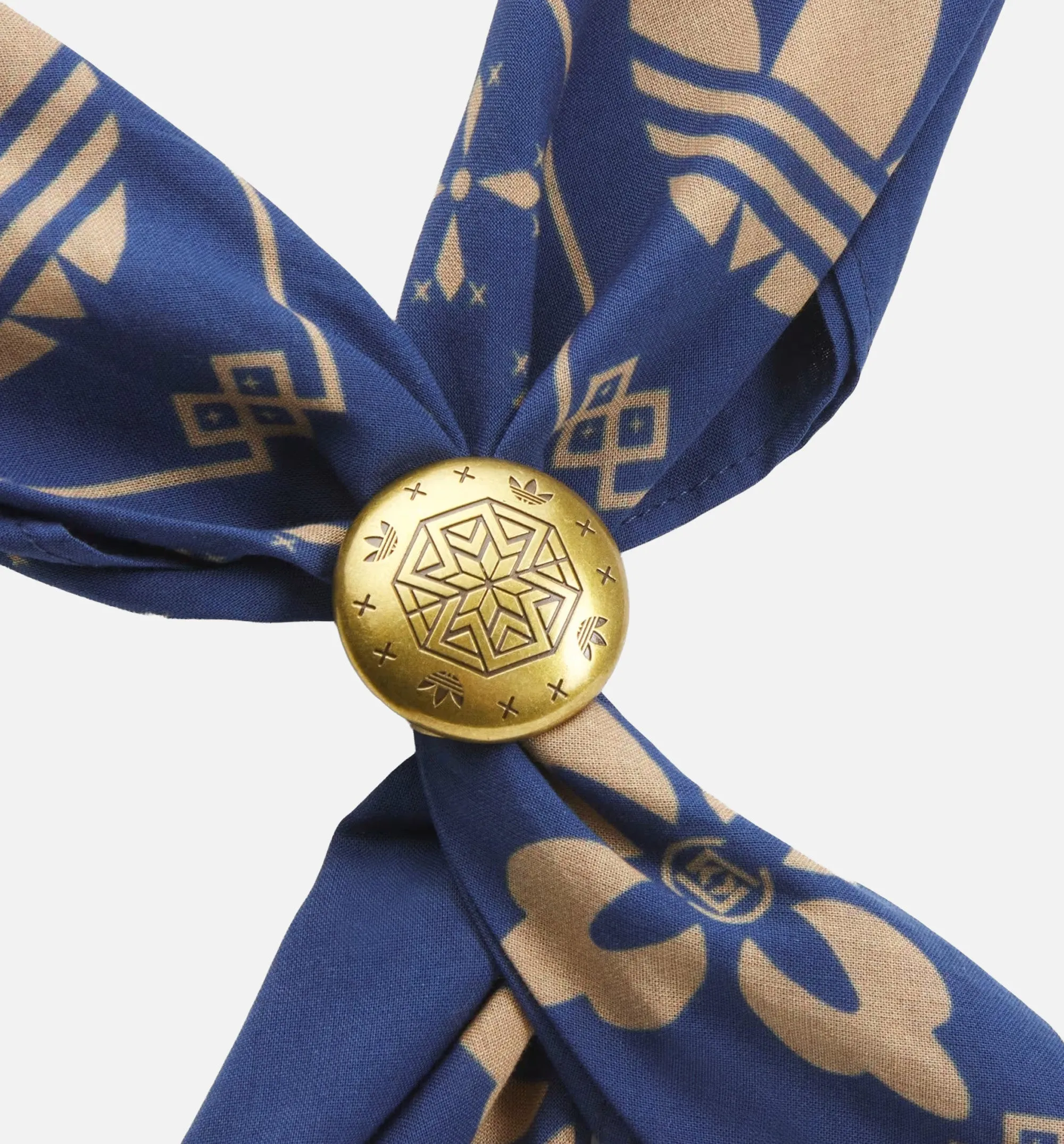 CLOT Bandana By Edison Chen Mens Scarf - Tech Indigo/Cardboard sold by Nice Kicks Retail product image thumbnail 4