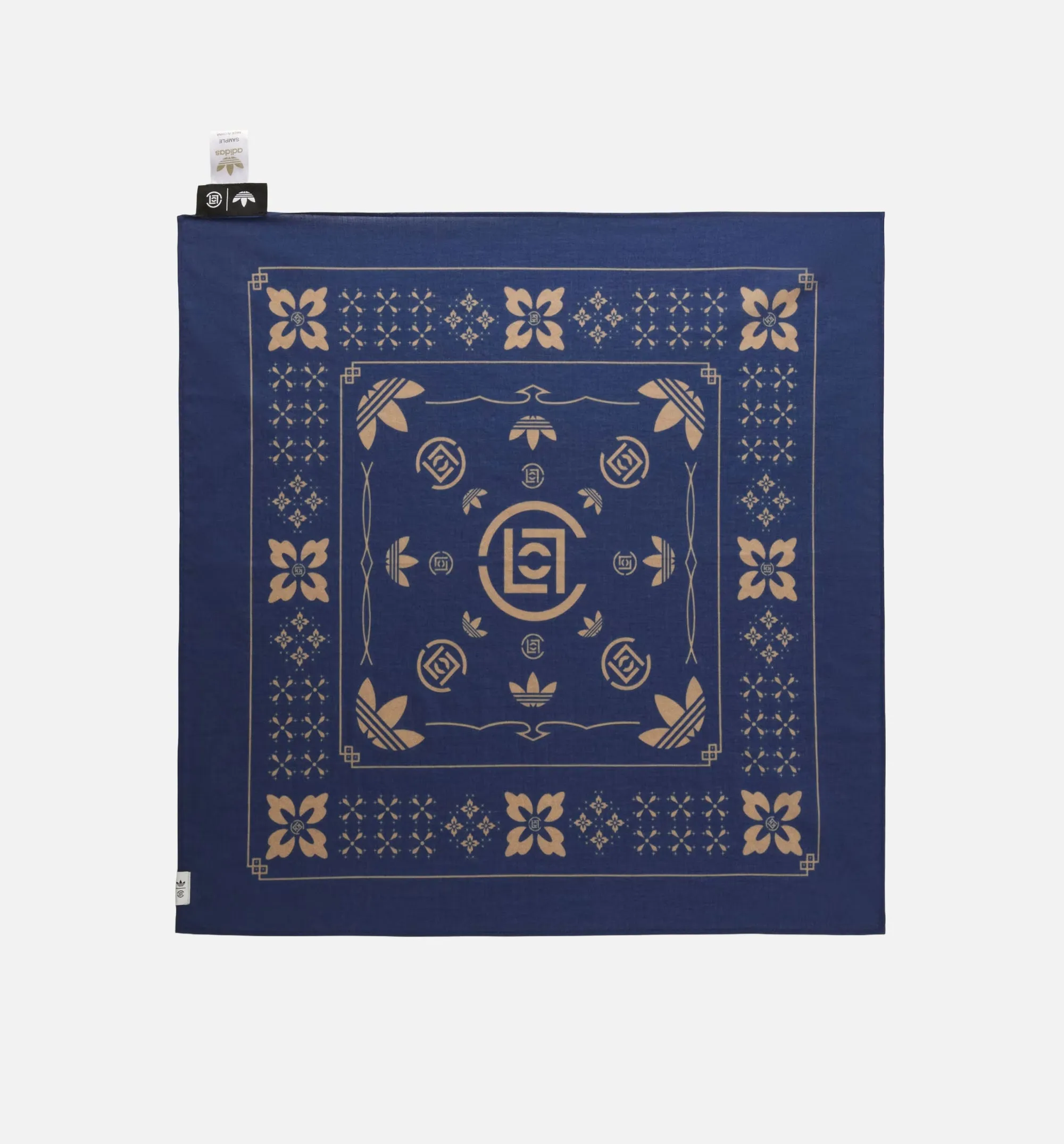 CLOT Bandana By Edison Chen Mens Scarf - Tech Indigo/Cardboard sold by Nice Kicks Retail product image thumbnail 2