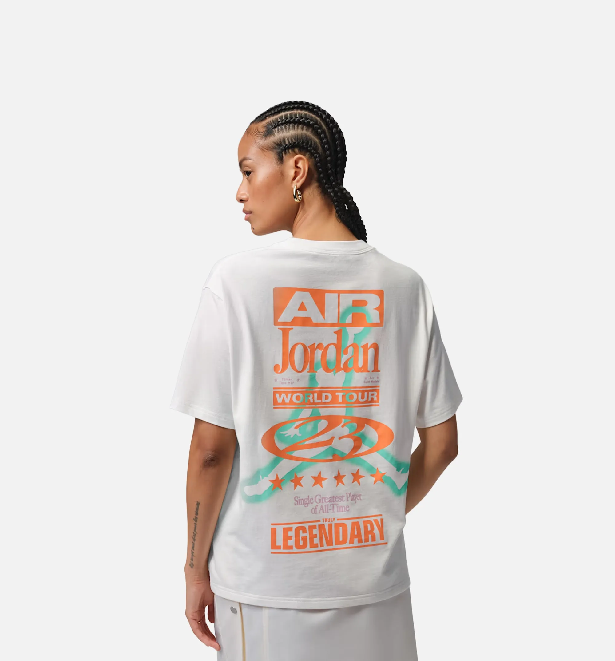Flight Girlfriend Graphic Womens Short Sleeve Shirt - Sail sold by Nice Kicks Retail product image thumbnail 2