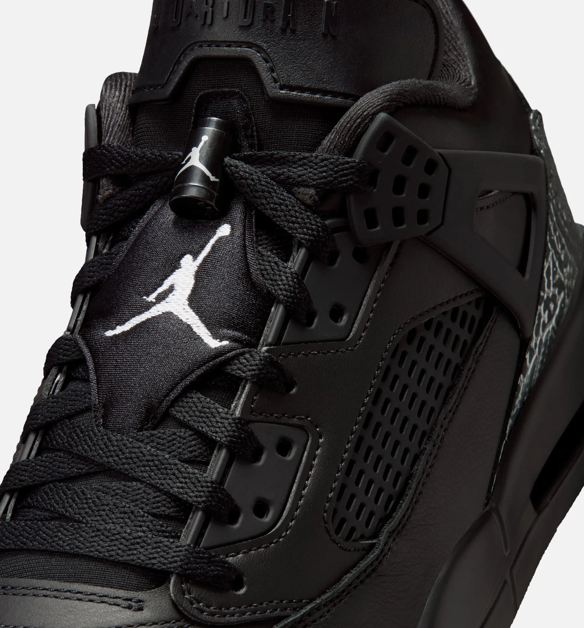 Spizike Low Mens Basketball Shoe - Black/Black/Metallic Silver sold by Nice Kicks Retail product image thumbnail 3