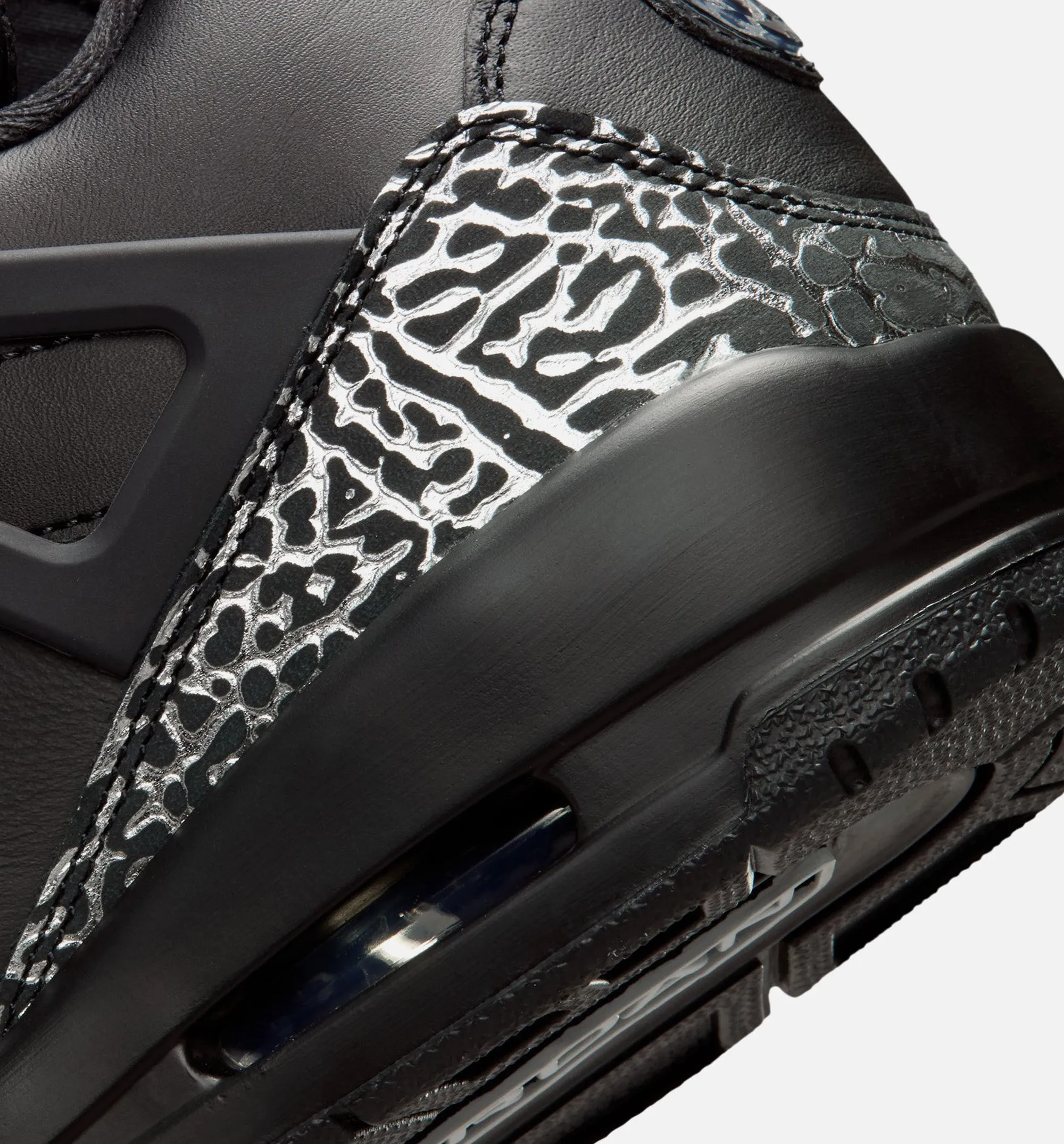 Spizike Low Mens Basketball Shoe - Black/Black/Metallic Silver sold by Nice Kicks Retail product image thumbnail 4