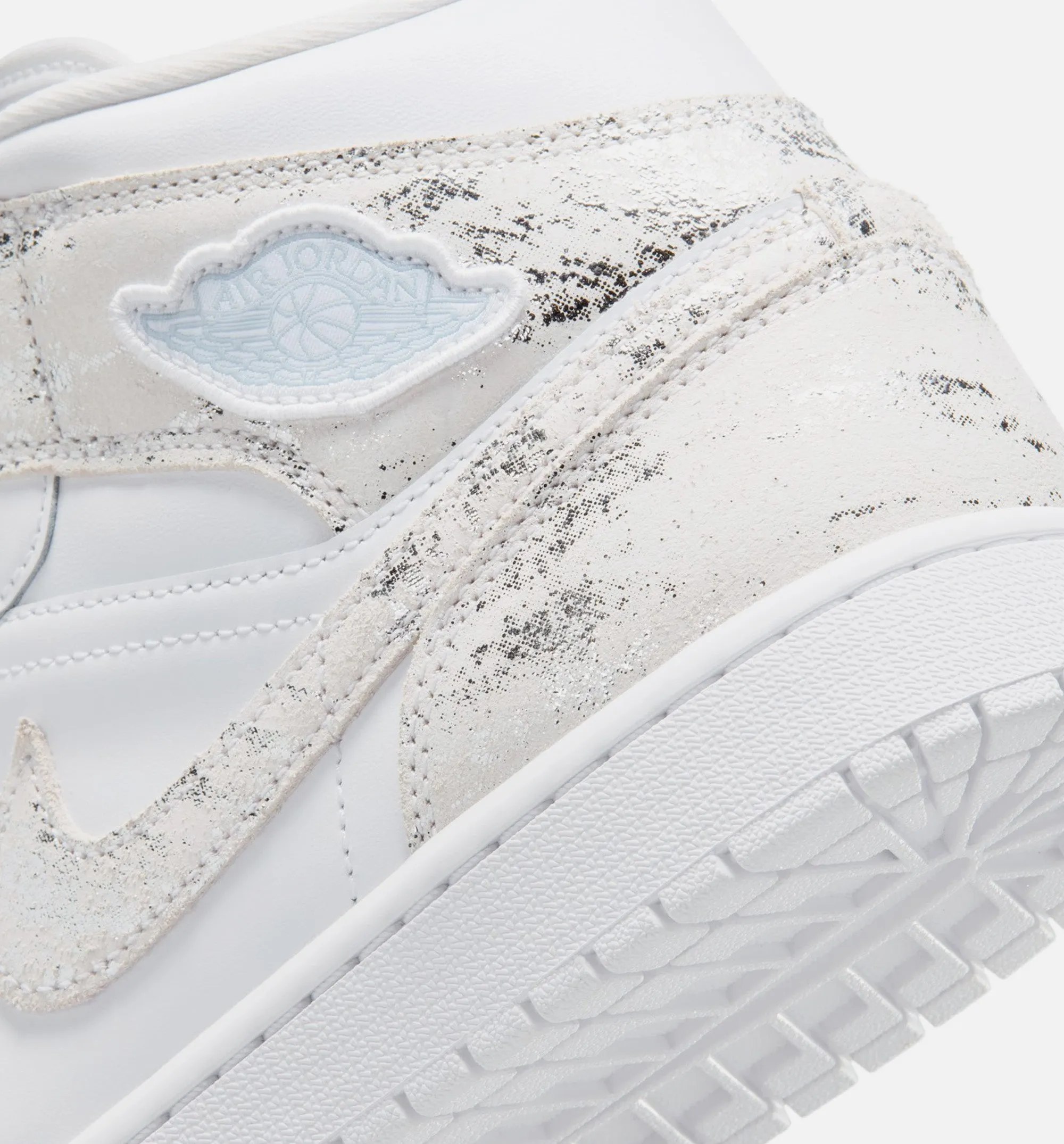 Air Jordan 1 Mid SE Mens Lifestyle Shoe - White/White/White/Field Silver sold by Nice Kicks Retail product image thumbnail 4