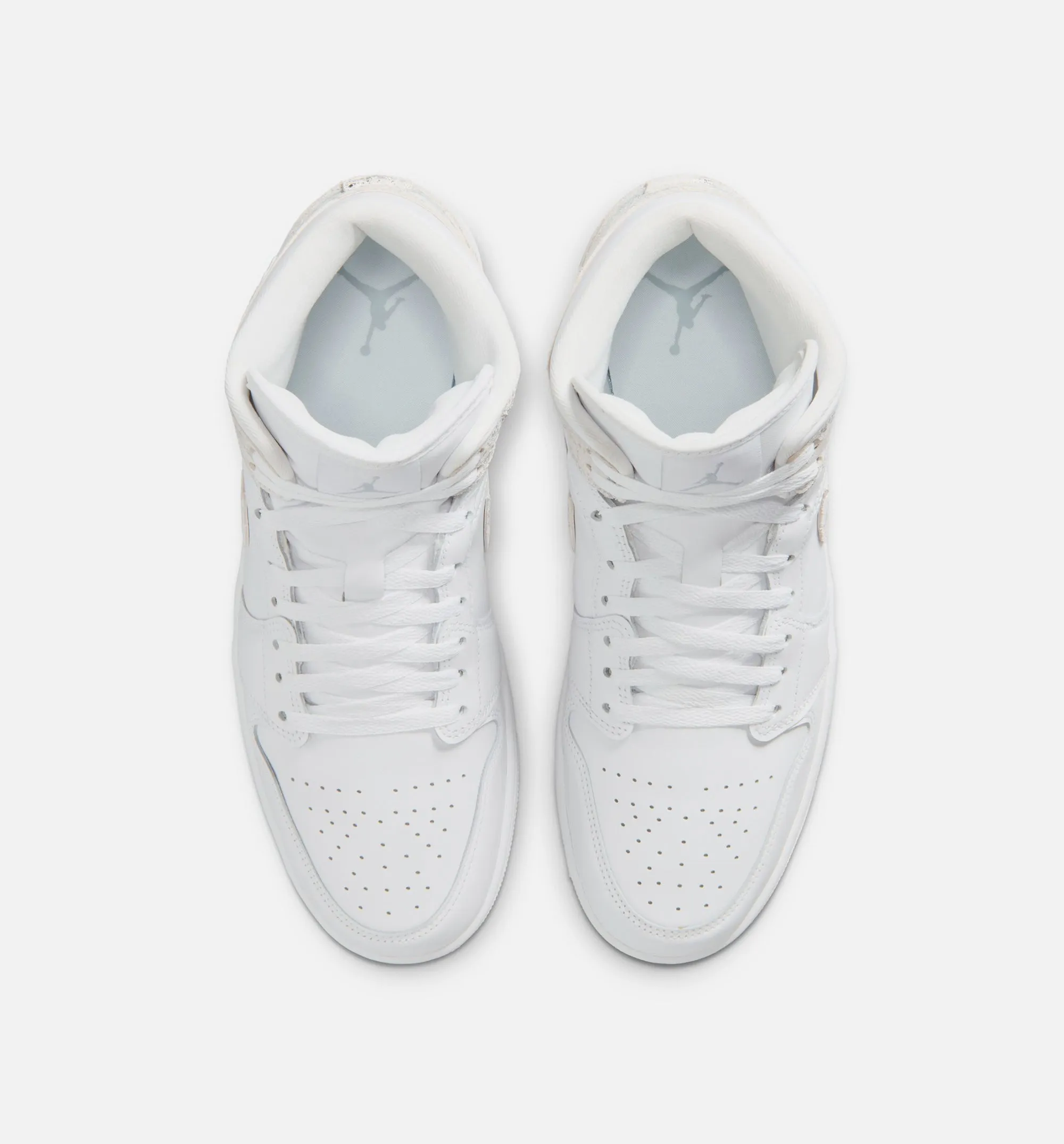 Air Jordan 1 Mid SE Mens Lifestyle Shoe - White/White/White/Field Silver sold by Nice Kicks Retail product image thumbnail 5