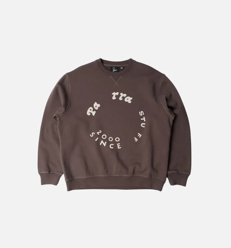 Gasoline Mens Crewneck - Brown made by by Parra