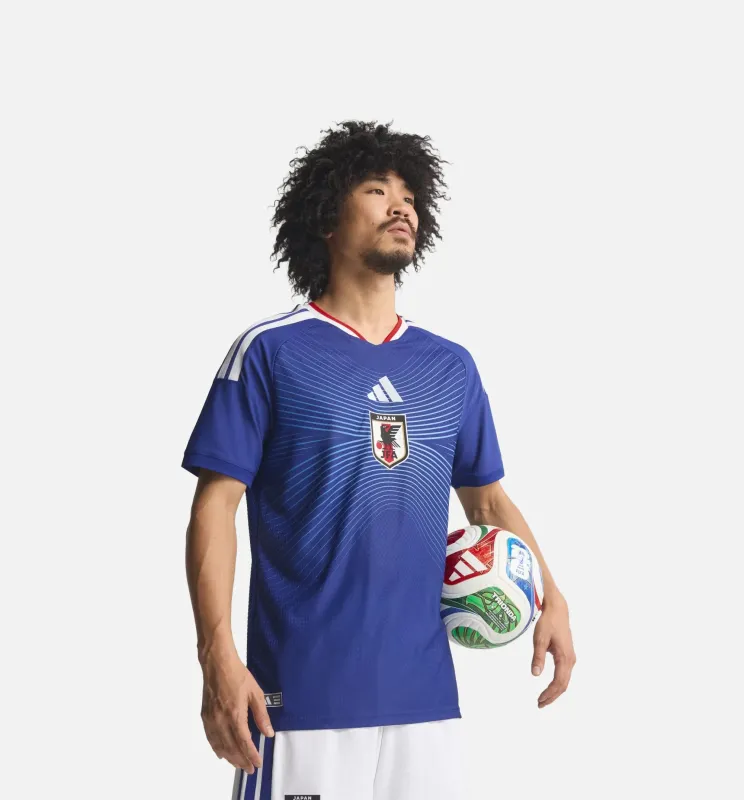 Japan 26/27 Home Authentic Mens Jersey - Japan Blue/Ash Blue made by Adidas