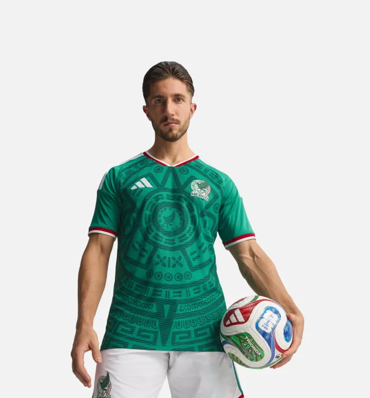Mexico 26 Home Authentic Mens Jersey - Bold Green made by Adidas