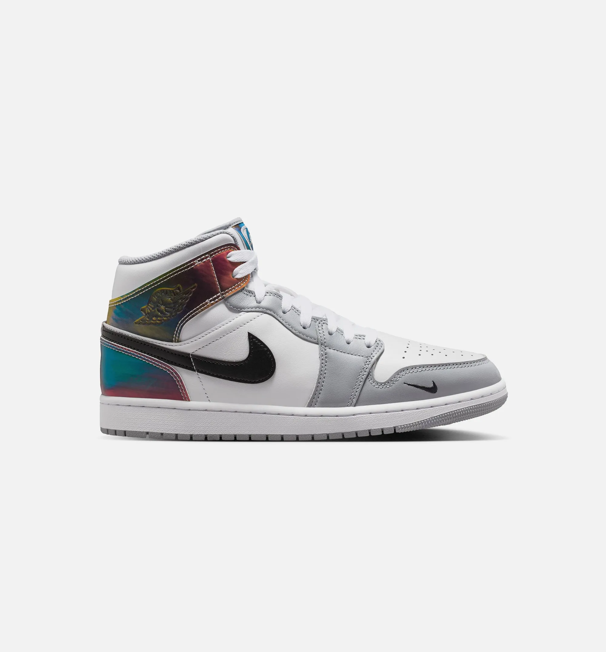 Air Jordan 1 Mid SE Mens Lifestyle Shoe - Black/White/Wolf Grey sold by Nice Kicks Retail