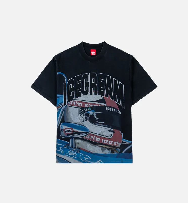 Sponsor Knit Mens Short Sleeve Shirt - Black made by Billionaire Boys Club