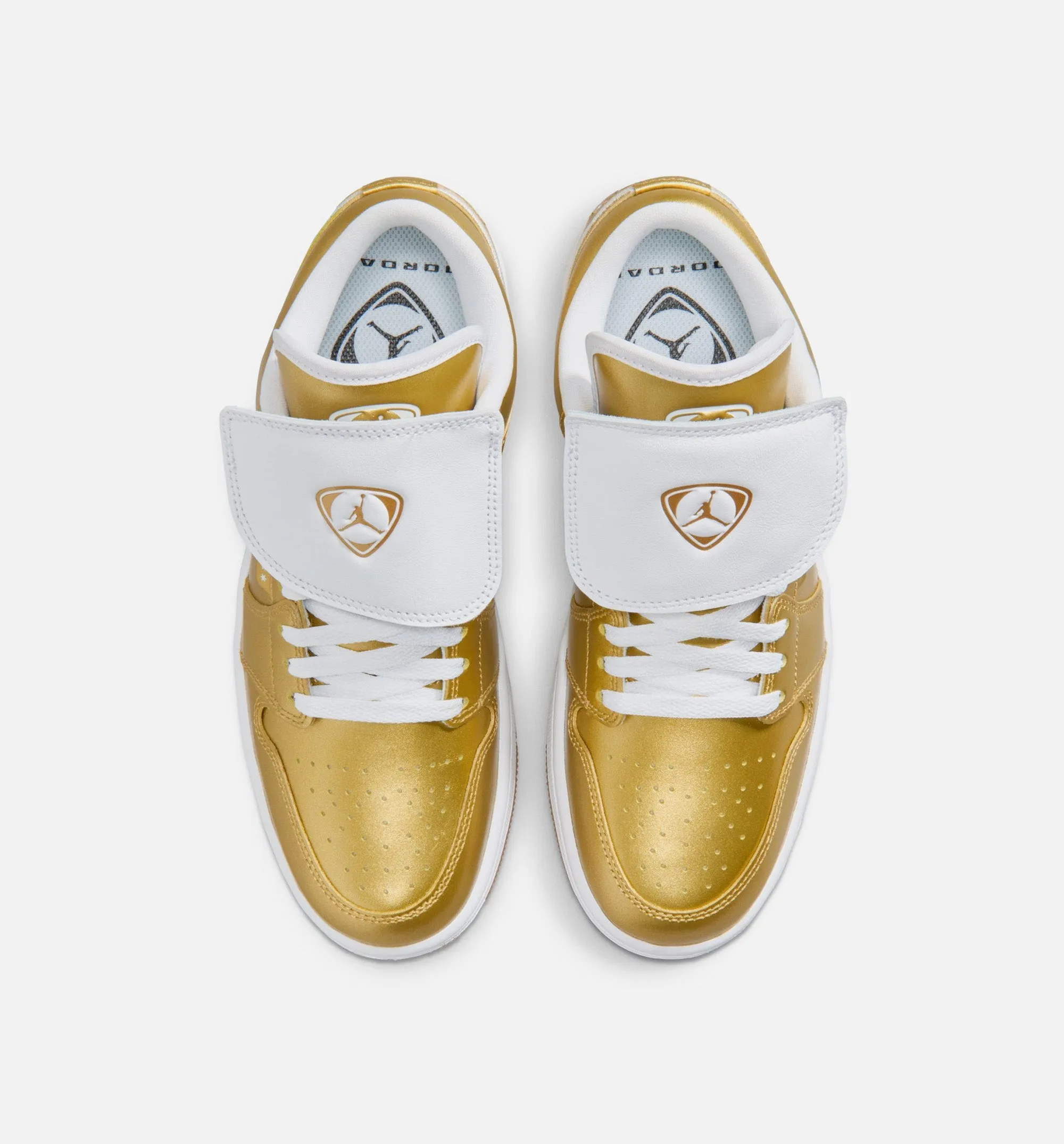 Air Jordan 1 Low Womens Lifestyle Shoe - Gold/White/Gum Yellow sold by Nice Kicks Retail product image thumbnail 5