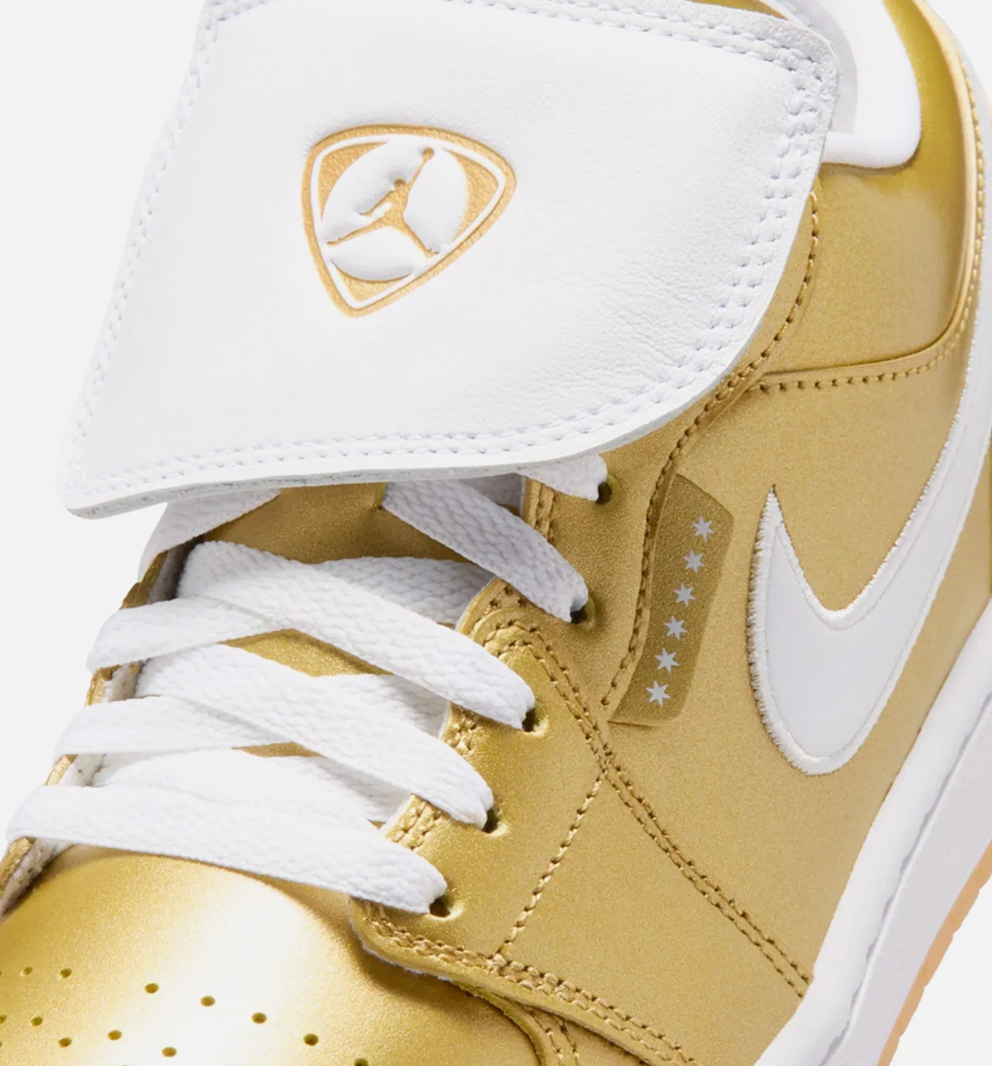 Air Jordan 1 Low Womens Lifestyle Shoe - Gold/White/Gum Yellow sold by Nice Kicks Retail product image thumbnail 3