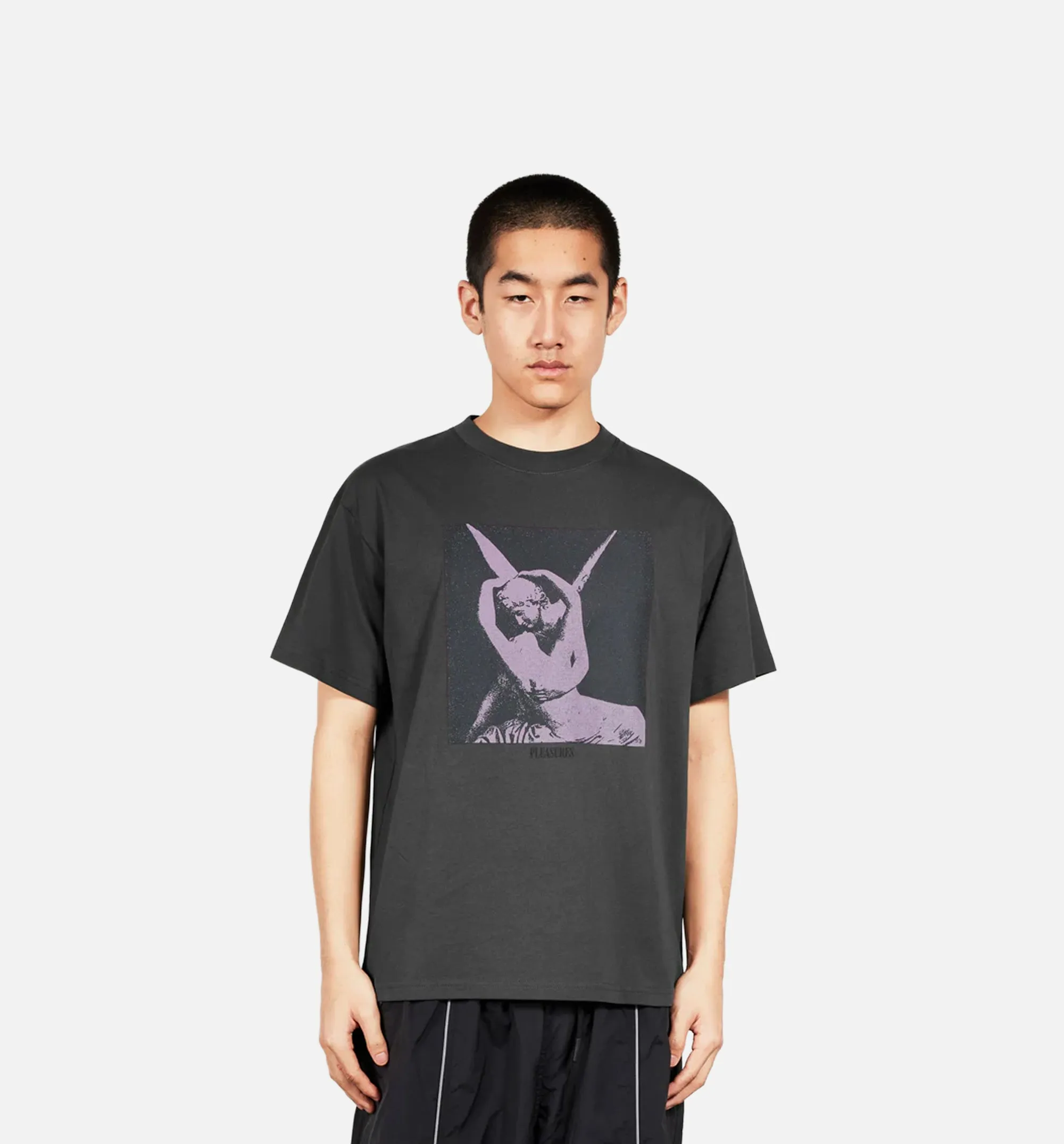 Angel Mens Short Sleeve Shirt - Charcoal sold by Nice Kicks Retail