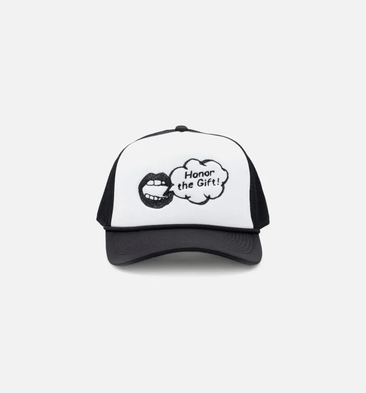 Speak Trucker Snapback Mens Hat - Black/White made by Nice Kicks Retail