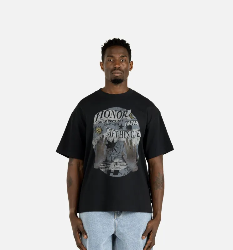 Gift He's Given Short Sleeve Shirt - Black made by Nice Kicks Retail