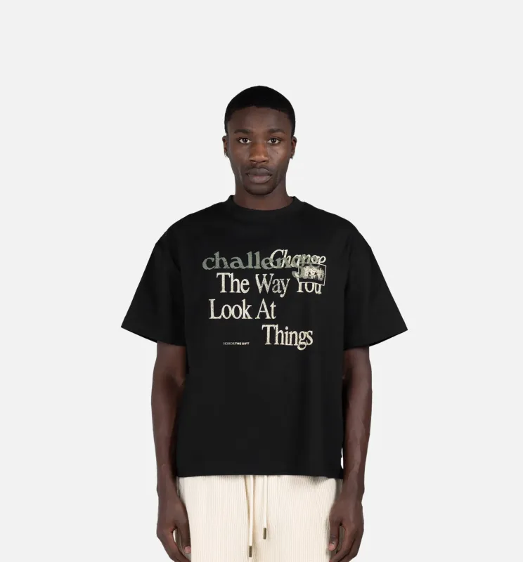 Challenge Mens Short Sleeve Shirt - Black made by Nice Kicks Retail