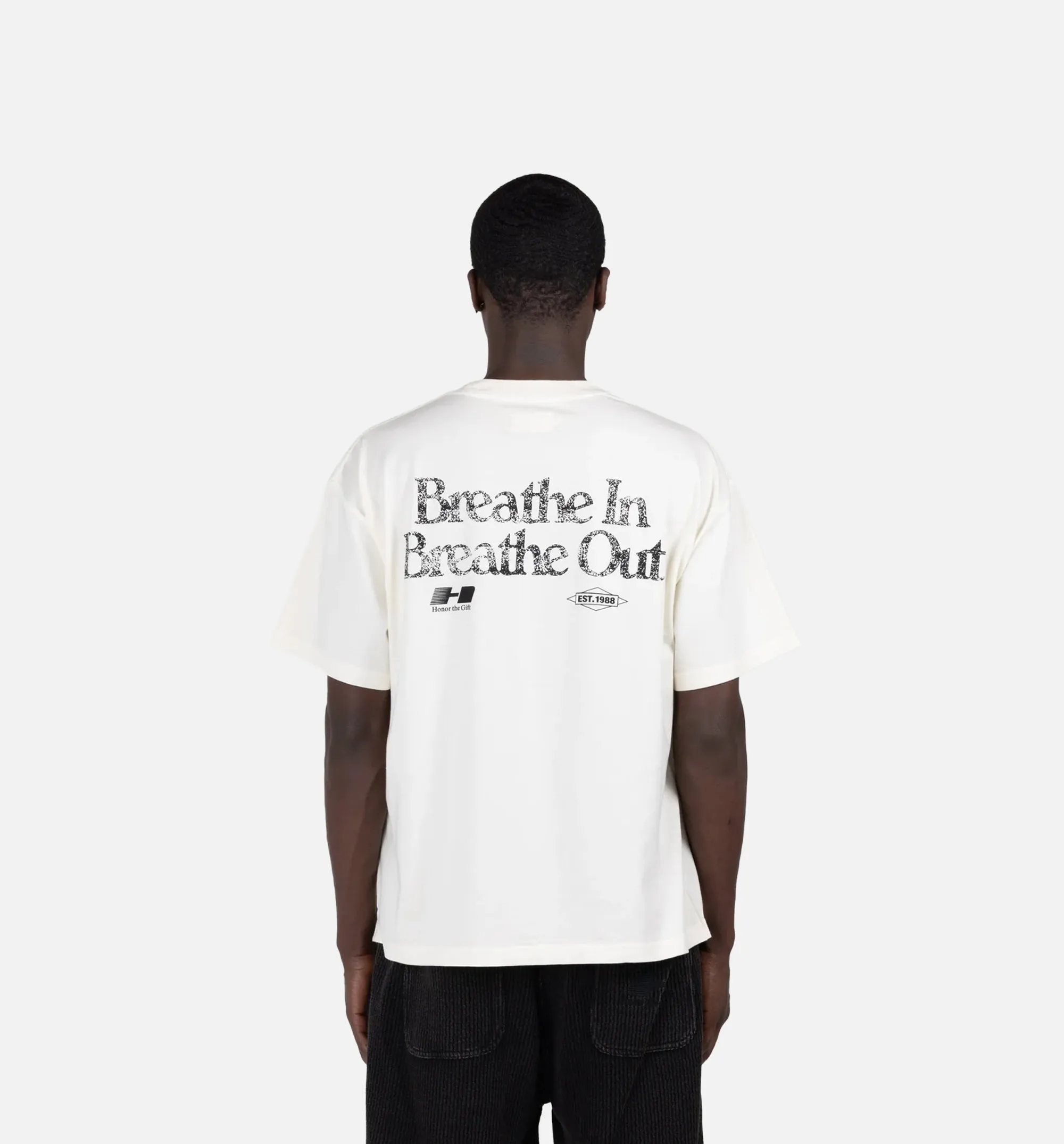 Breathe In Breathe Out Mens Short Sleeve Shirt - White sold by Nice Kicks Retail product image thumbnail 2