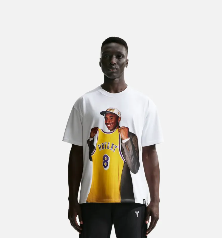 Kobe Bryant 1996 Draft Pack Mens Short Sleeve Shirt - White made by Nike