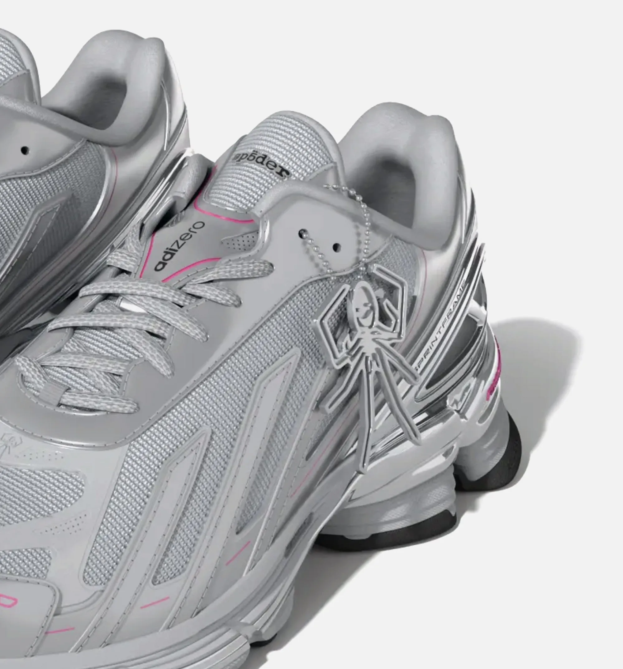 F50 Formotion Sp5der Silver Metallic Mens Lifestyle Shoe - Silver Metallic/Core Black/Supplier Color sold by Nice Kicks Retail product image thumbnail 3