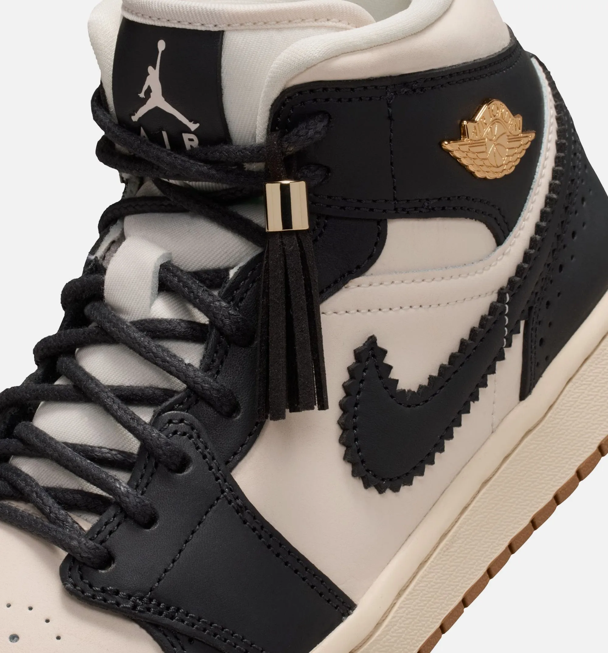 Air Jordan 1 Mid SE Womens Lifestyle Shoe - Off-Noir/Chalk/Pearl White sold by Nice Kicks Retail product image thumbnail 3