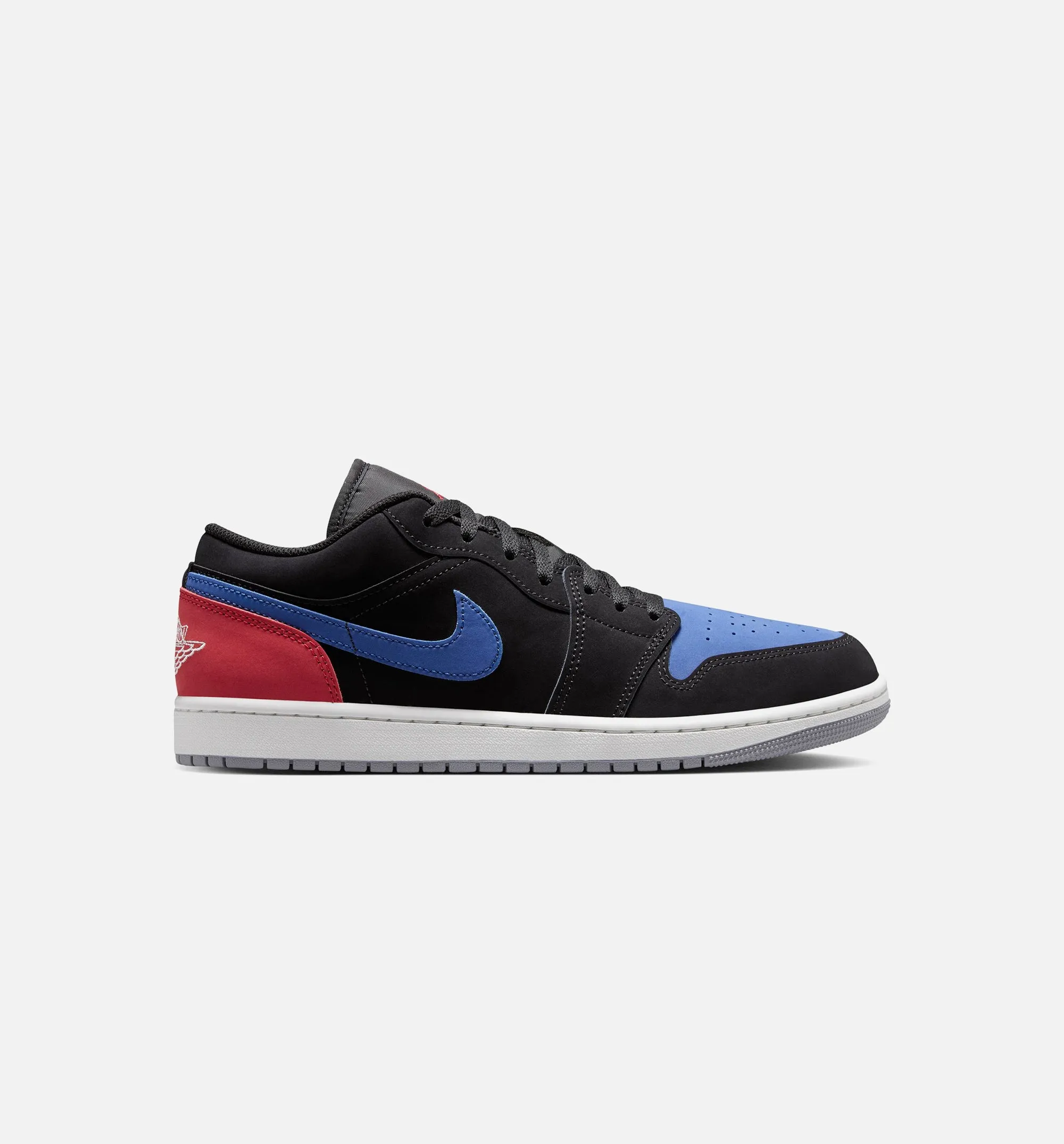 Air Jordan 1 Low Mens Lifestyle Shoe - Black/Summit White/True Blue/Varsity Red) sold by Nice Kicks Retail