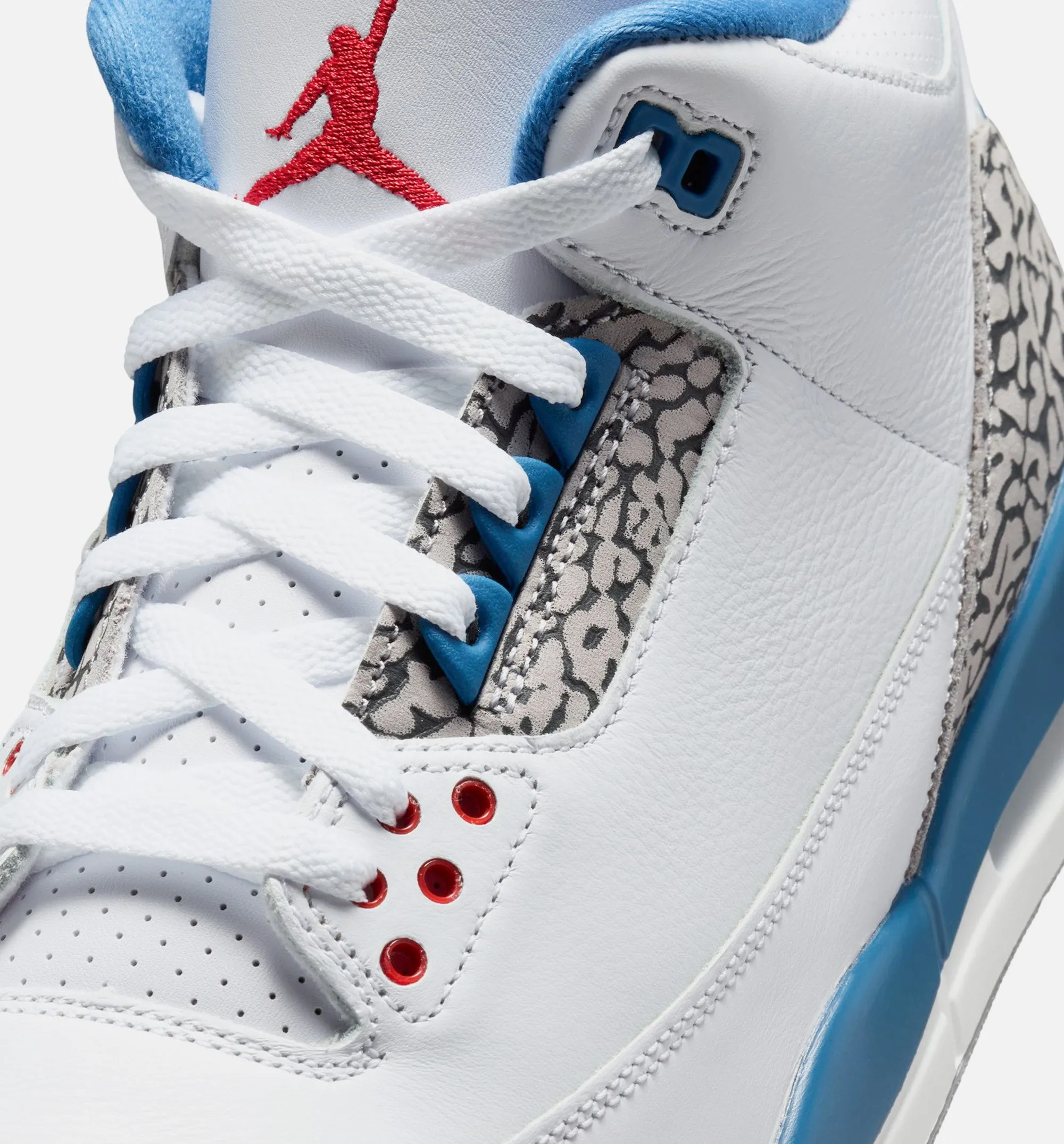 Air Jordan 3 Retro OG True Blue Mens Lifestyle Shoe - White/Varsity Red/True Blue/Cement Grey/Anthracite Free Shipping sold by Nice Kicks Retail product image thumbnail 3