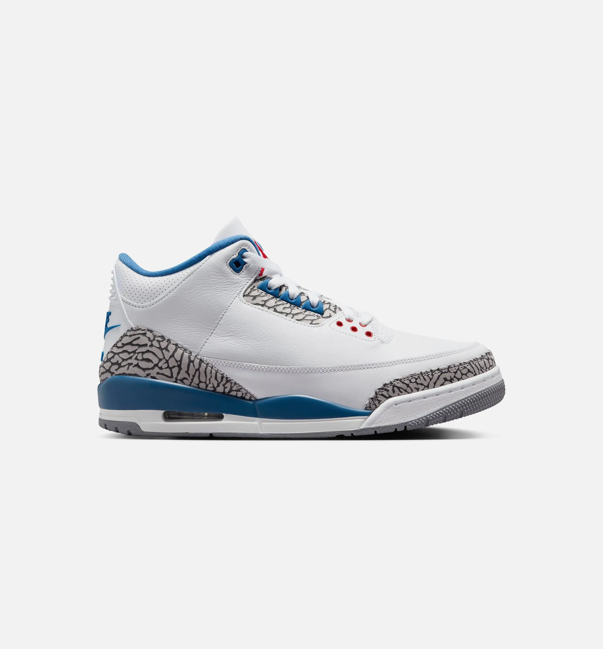 Air Jordan 3 Retro OG True Blue Mens Lifestyle Shoe - White/Varsity Red/True Blue/Cement Grey/Anthracite Free Shipping sold by Nice Kicks Retail