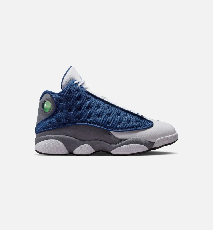 Air Jordan 13 Retro Navy And Flint Grey Mens Lifestyle Shoe - Navy/University Blue/Flint Grey/White Free Shipping made by Jordan