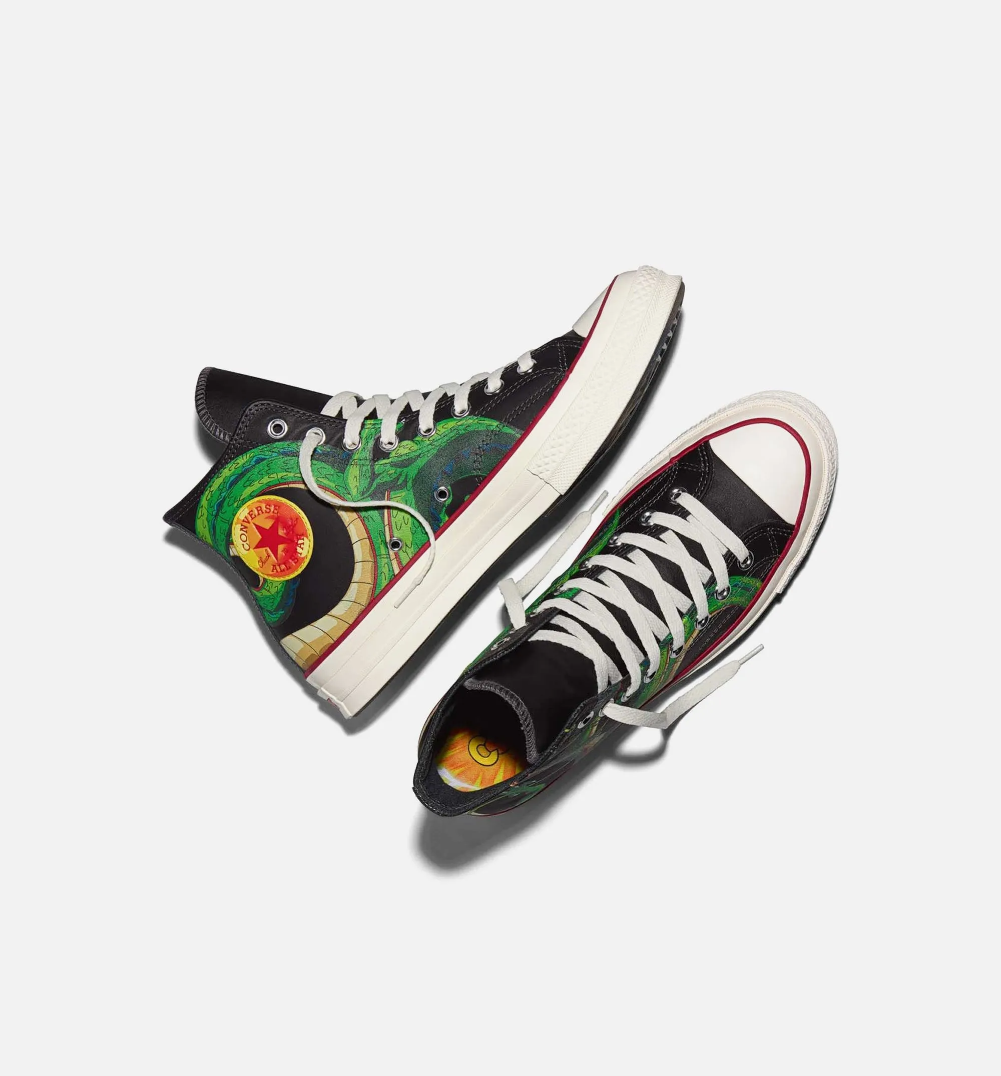 Chuck 70 x Dragon Ball Z Shenron Mens Lifestyle Shoe - Black/Cyber Yellow sold by Nice Kicks Retail product image thumbnail 4