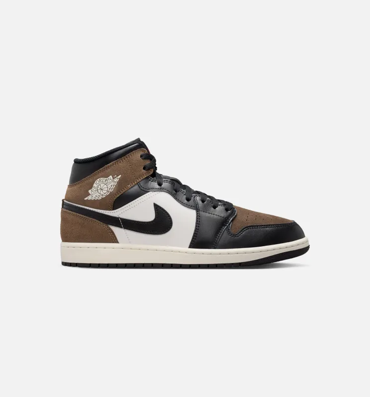 Air Jordan 1 Mid Palomino Mens Lifestyle Shoe - Black/Palomino/University Red/Phantom made by Jordan