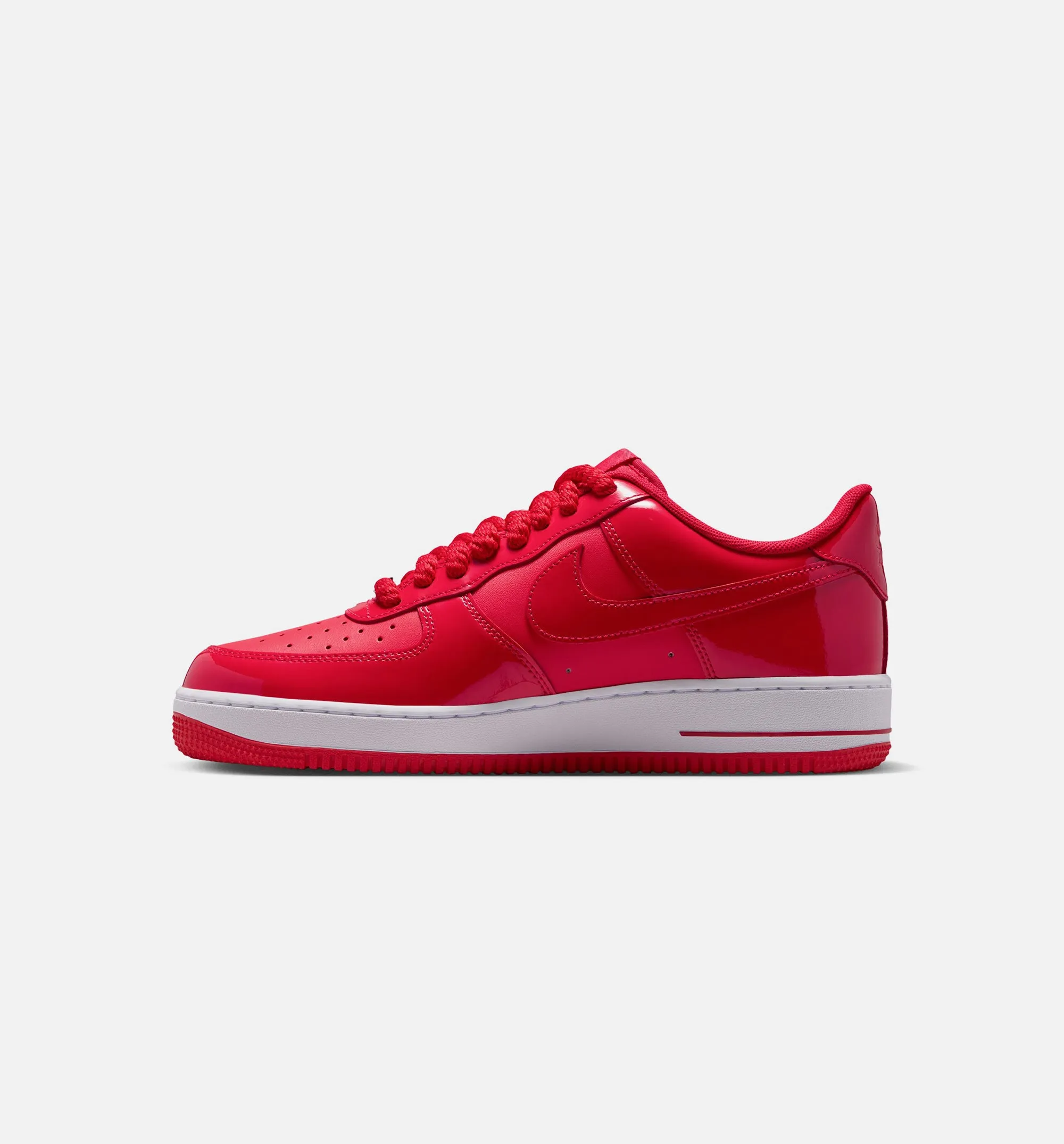 Air Force 1 Low Patent Mens Lifestyle Shoe - University Red/Light Crimson/White sold by Nice Kicks Retail product image thumbnail 3