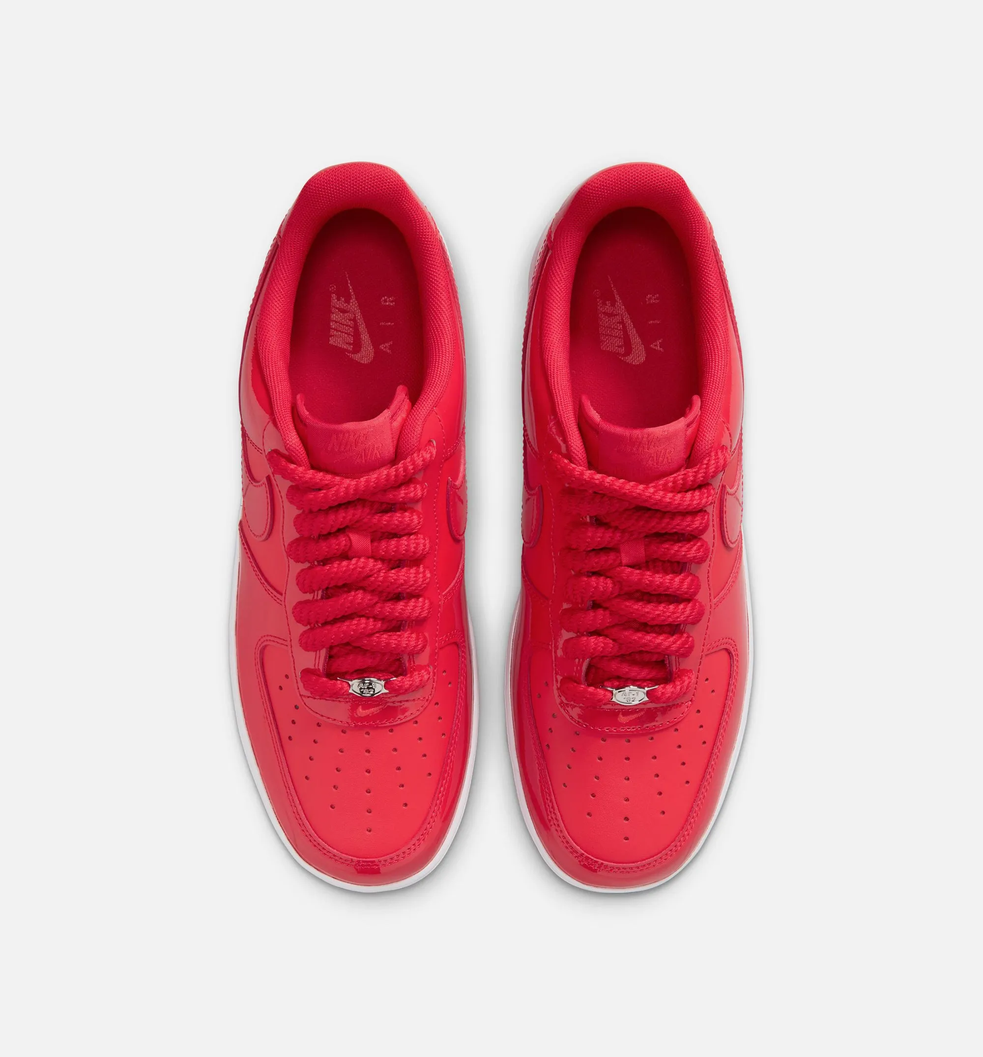 Air Force 1 Low Patent Mens Lifestyle Shoe - University Red/Light Crimson/White sold by Nice Kicks Retail product image thumbnail 2