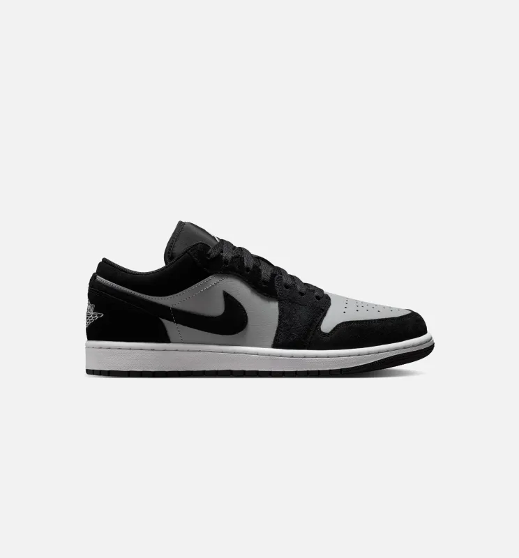 Air Jordan 1 Low Mens Lifestyle Shoe - Black/Light Smoke Grey/White made by Jordan