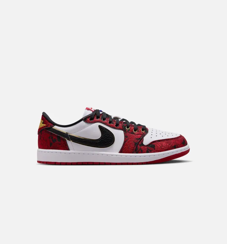 Air Jordan 1 Retro Low OG Garden Mens Lifestyle Shoe - Black/Varsity Red/Summit White made by Jordan