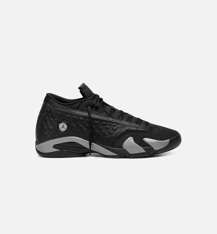 Air Jordan 14 Retro Low Black Pack Mens Lifestyle Shoe - Black/Anthracite Limit One Per Customer made by Jordan