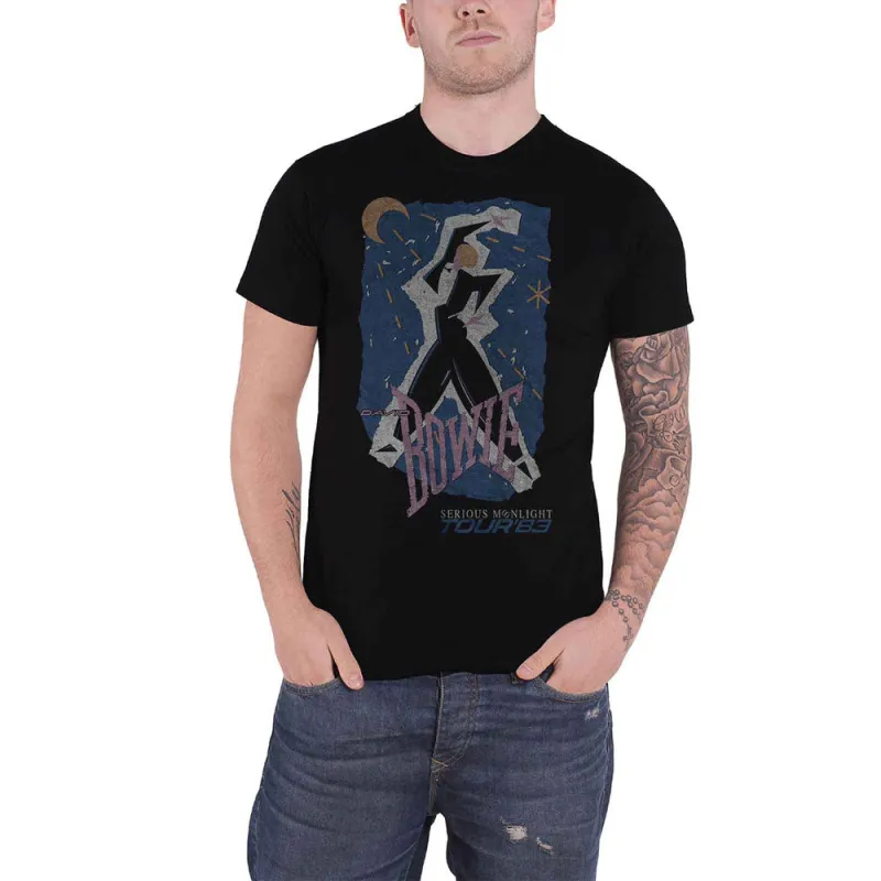 David Bowie Serious Moonlight Tour 83 Back Print T Shirt sold by Paradiso Clothing