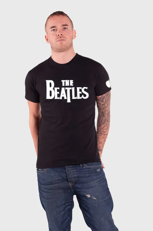 The Beatles Drop T Band Logo Applique T Shirt sold by Paradiso Clothing