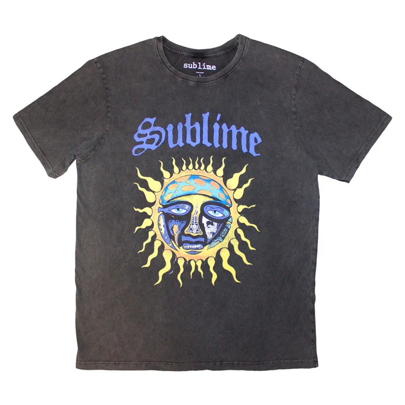 Sublime Sun Band Logo Stone Wash T Shirt sold by Paradiso Clothing