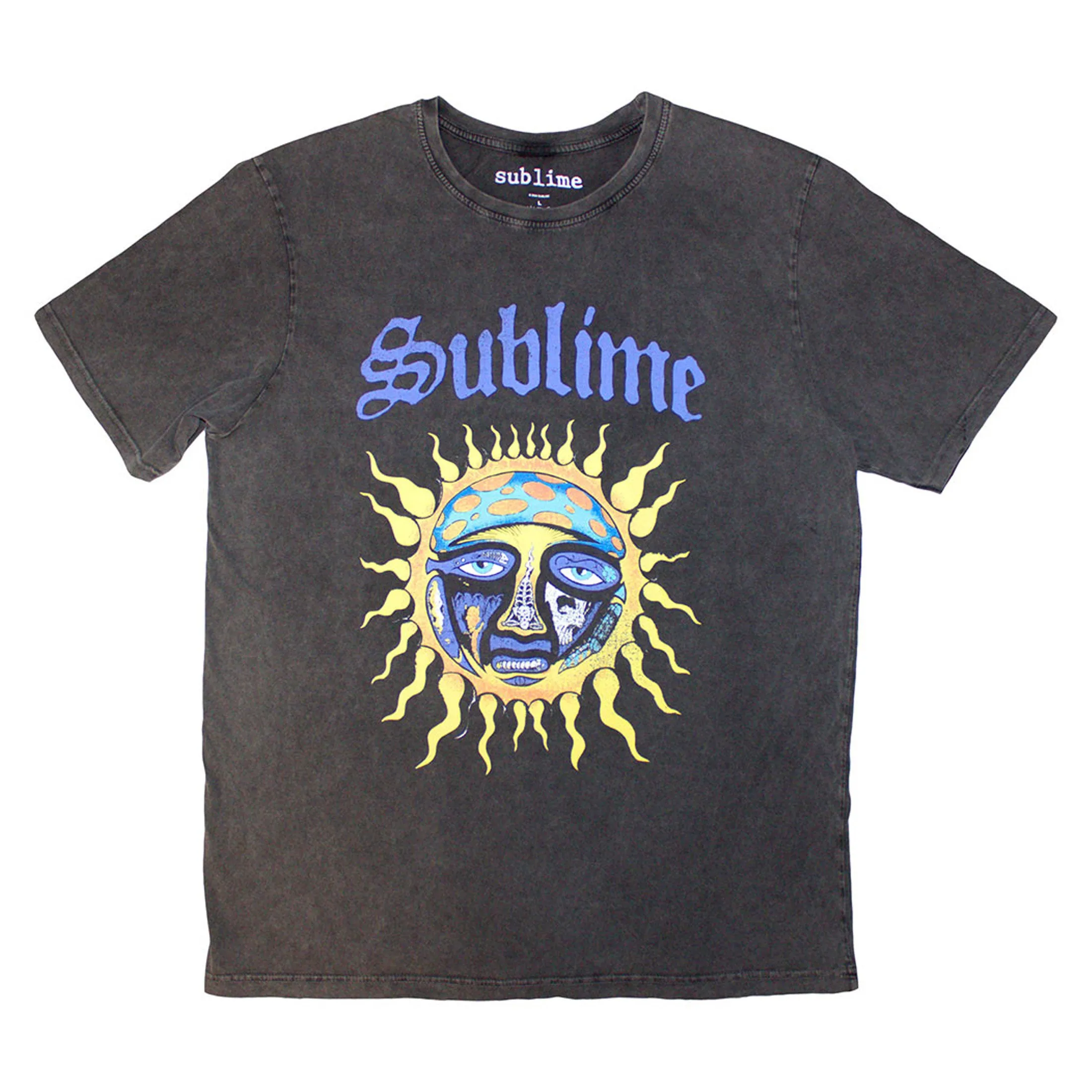 Sublime Sun Band Logo Stone Wash T Shirt sold by Paradiso Clothing