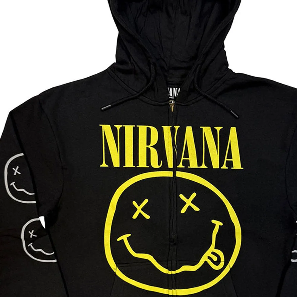 Nirvana Yellow Grunge Face Zipped Hoodie sold by Paradiso Clothing product image thumbnail 2
