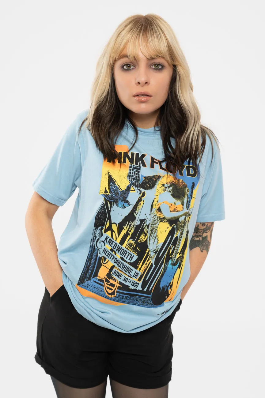 Pink Floyd Knebworth Live Dye Wash T Shirt sold by Paradiso Clothing
