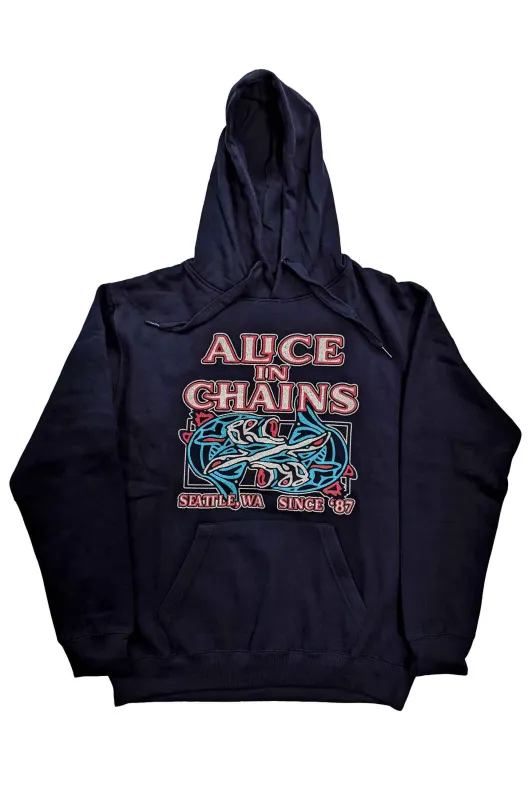 Alice In Chains Totem Fish Hoodie made by Paradiso Clothing